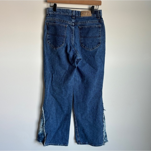 Vintage Lee Riders Women's Patchwork Tie Dye Boho High Rise Flare Jeans - Picture 5 of 10